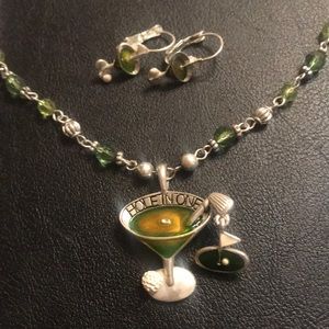 HOLE IN ONE ⛳️ necklace & earring set
